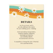 Groovy Regenboog jaren '70 Stijl Boho Daisy Bruilo