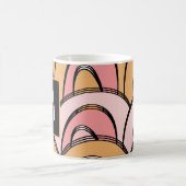 Groovy Regenboog Patroon Oranje Roze Koffiemok (Center)