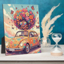 Groovy Regenboog Retro 70s Boho Flower Power