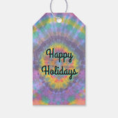 Groovy Regenboog Tie-dye  Cadeaulabel (Voorkant)