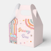 Groovy Regenboog Verjaardagsfeestje Favor Box Bedankdoosjes (Achterkant)