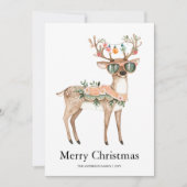 Groovy rendier Vakantie Kerstkaart (Voorkant)