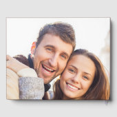 Groovy Retro 1970s Patroon | Foto Bruiloft Gastenboek (Achterkant)