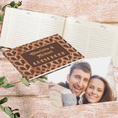 Groovy Retro 1970s Patroon | Foto Bruiloft Gastenboek