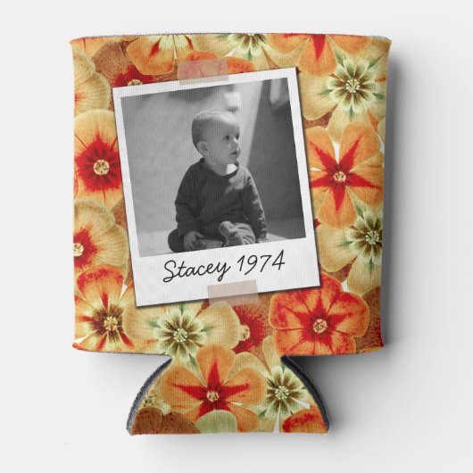 Groovy Retro 50e 60e verjaardag  foto Blikjeskoeler (Voorkant)