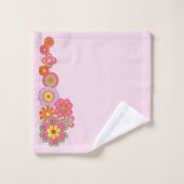 Groovy Retro 60s Hippie Badhanddoek Bad Handdoek (Wasdoekje)