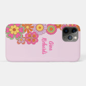 Groovy Retro 60s Hippie Case-Mate iPhone Case (Achterkant (horizontaal))