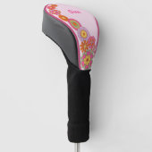 Groovy Retro 60s Hippie Golfheadcover (Schuin)