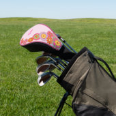 Groovy Retro 60s Hippie Golfheadcover (Insitu)