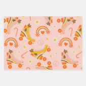 Groovy Retro 70 kerst Inpakpapier Vel (Voorkant 3)