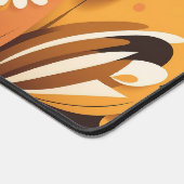 Groovy Retro 70s Abstract Bloemen Bureaumat (Hoek)