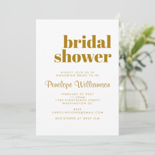 Groovy Retro 70s botanisch blauw goudVrijgezellenf Kaart (Staand voorkant)