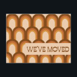 Groovy Retro 70s Design Brown New Address We moved Briefkaart<br><div class="desc">Groovy Retro 70s Design Brown New Address We moved Briefkaart</div>