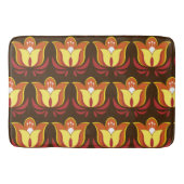 Groovy Retro 70s Flowers Badmat (Voorkant)