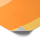 Groovy Retro 70s Laten we Disco Any Age Verjaardag Poster (Hoek)