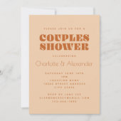 Groovy Retro 70s-ontwerp in een schoeisel met brui Kaart (Voorkant)