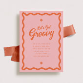 Groovy Retro 70s-thema Daisy Quinceañera Kaart