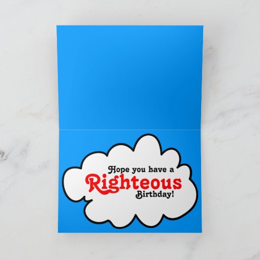 Groovy Retro 70's Verjaardag Kaart (Binnen)