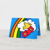 Groovy Retro 70's Verjaardag Kaart (Voorkant)