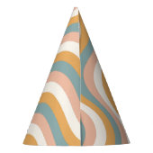 Groovy Retro 70's Verjaardagsfeestje Petten Feesthoedjes (Achterkant)