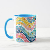 Groovy Retro 70s Wavy Abstract Pattern Mok (Links)