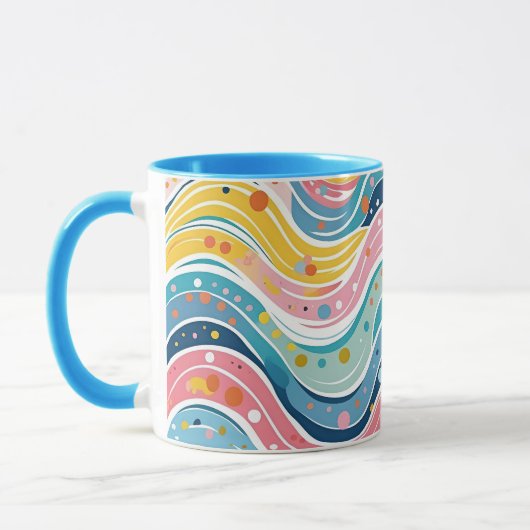 Groovy Retro 70s Wavy Abstract Pattern Mok (Links)