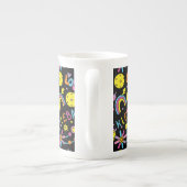 Groovy, retro 90, zwart porselein kop (Achterkant)