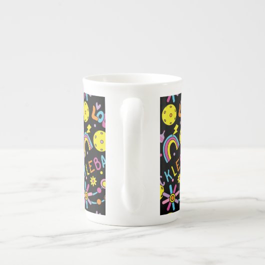 Groovy, retro 90, zwart porselein kop (Achterkant)