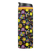 Groovy, retro 90, zwart thermosbeker (Geroteerd rechts)