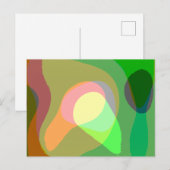 Groovy Retro Abstract art 710 Briefkaart (Voorkant / Achterkant)