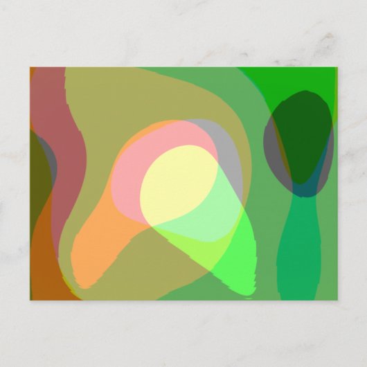 Groovy Retro Abstract art 710 Briefkaart (Voorkant)