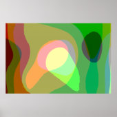 Groovy Retro Abstract art 710 Poster (Voorkant)