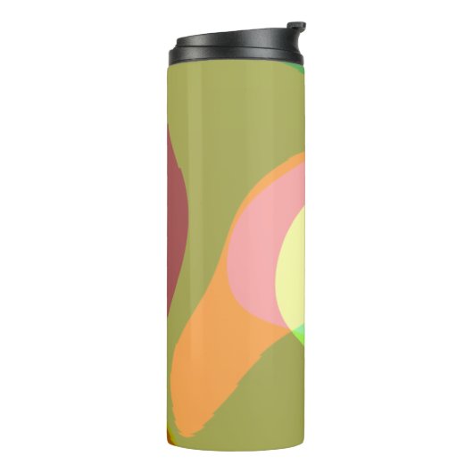 Groovy Retro Abstract art 710 Thermosbeker (Gedraaid links)