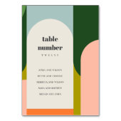 Groovy Retro Arch - Abstracte wedijverkaart Kaart (Voorkant)