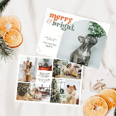 Groovy Retro Arch Foto Vrolijk & Helder Feestdagenkaart