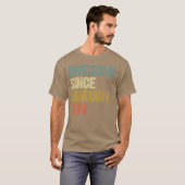 Groovy Retro Awesome Since January 1974 friend T-shirt (Voorkant volledig)