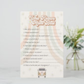 groovy retro baby shower die het beste bij mam wee (Staand voorkant)