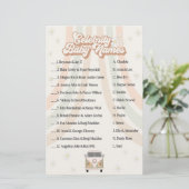 groovy retro baby shower game beroemdheden (Staand voorkant)