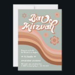 Groovy Retro Bat Mitzvah Kaart<br><div class="desc">Kan worden aangepast aan uw behoeften. // Op zoek naar matchings- of complementaire posten? Andere kantoorbenodigdheden uit de set die beschikbaar is in de afdeling "collecties" van mijn winkel. // Hulp nodig bij het aanpassen van uw ontwerp? Heb je andere ideeën? Je kunt me direct aanraken (Zoe).</div>