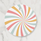 Groovy Retro Bedankt Bedankjes Labels (Achterkant)