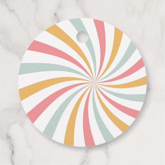 Groovy Retro Bedankt Bedankjes Labels (Achterkant)