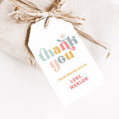 Groovy Retro Bedankt Cadeaulabel