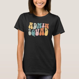Groovy Retro Beheer Team School Secretaresse Beman T-shirt