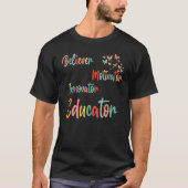 Groovy Retro Believer Motivator Informator T-shirt (Voorkant)