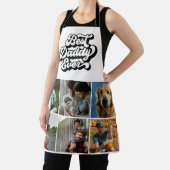 Groovy Retro Best Papa Ever Nine Foto Schort (Insitu)