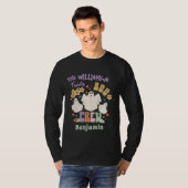 Groovy Retro Bijpassende familienaam Halloween Gho T-shirt (Voorkant volledig)