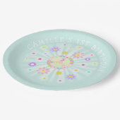 Groovy Retro Birthday Papieren Bordje (Gekanteld)