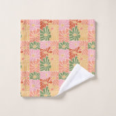 Groovy Retro Bloem Bad Handdoek (Wasdoekje)