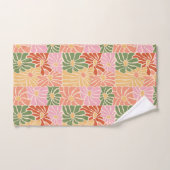 Groovy Retro Bloem Bad Handdoek (Handdoek)