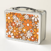 Groovy Retro Bloemen Patroon 70s Gepersonaliseerd (Achterkant)